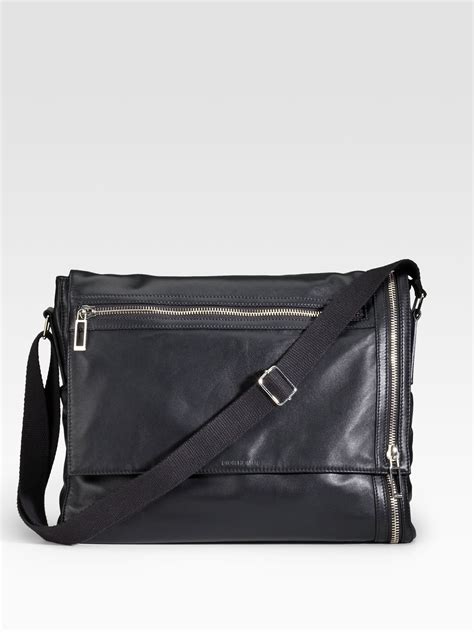 Leather bag Dior Homme Black in Leather 